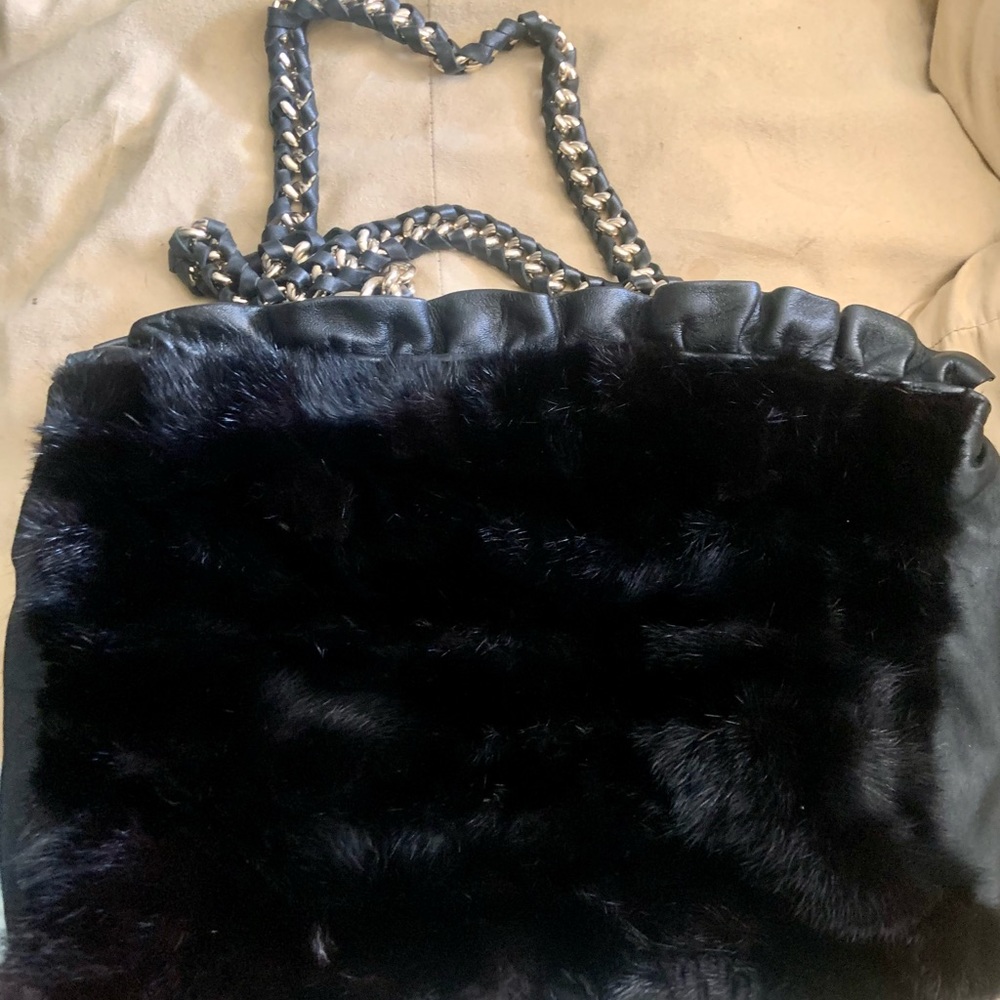 Paolo Masi Black Mink Bag